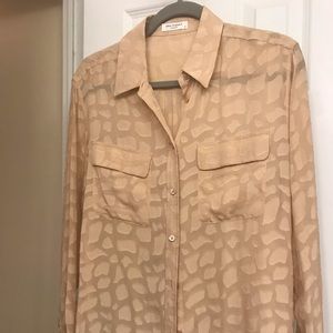 Equipment silk button down blouse